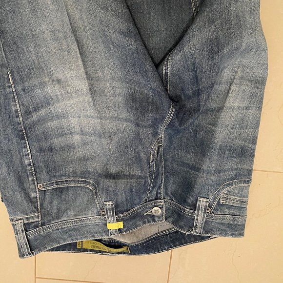 Rock & Roll Denim Regular Stackable Bootcut Jeans Mens 38W Medium Blue Cotton Bl - Picture 13 of 16